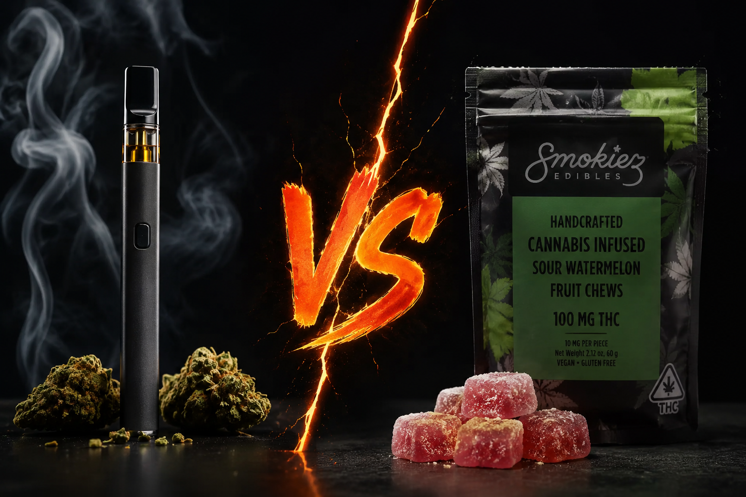 THC Edibles vs. Vaping