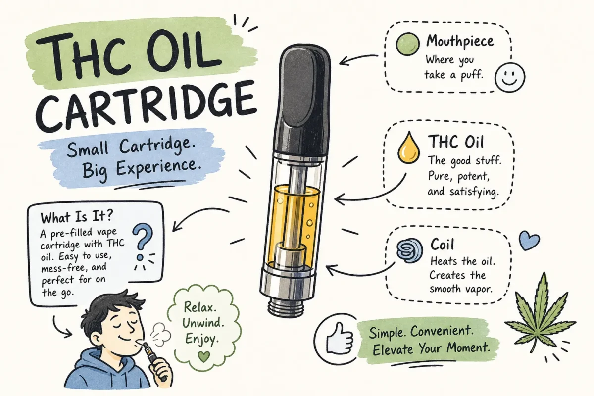 THC oil cartridge